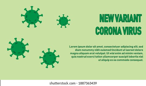 new variant corona virus covid 19 vector