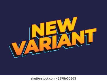 new variant. Text effect in yellow color in 3D look