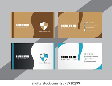 New Vector abstract Clean and simple Business Card Template, Modern horizontal name card, Flat Style Vector Illustration. Creative Visiting card, Professional business card.
