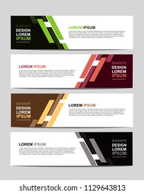 new vector abstract design web banner template. Event banner template. Abstract geometric web banner template on grey background. Web Design Elements - Header Design. 
