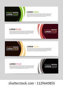 new vector abstract design web banner template. Event banner template. Abstract geometric web banner template on grey background. Web Design Elements - Header Design. 