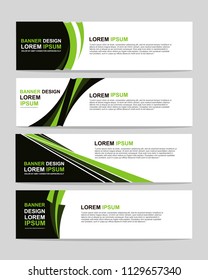 New vector abstract design web banner template. Event banner template. Abstract geometric web banner template on grey background. Web Design Elements - Header Design. 