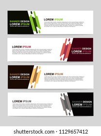 New vector abstract design web banner template. Event banner template. Abstract geometric web banner template on grey background. Web Design Elements - Header Design. 