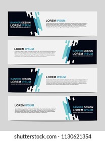 New vector abstract design web banner template. Event banner template. Abstract geometric web banner template on grey background. Web Design Elements - Header Design. 