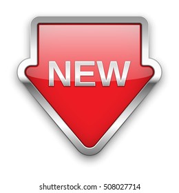 New vector badge, silver
