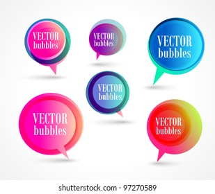 New vector bubbles for speech