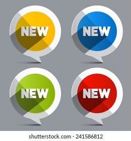 New Vector Circle Labels - Stickers