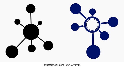 New vector concept network icon. Connecting people. Network configuration.Transfer of information. Vector icon.