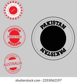 Nuevo grupo de sellos de diseño vectorial