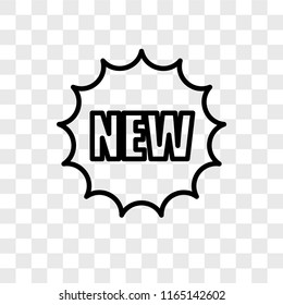 New vector icon isolated on transparent background, New logo concept