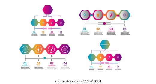 New vector infographic timeline template element.diagram.chart data.workflow.marketing.isolated on white background