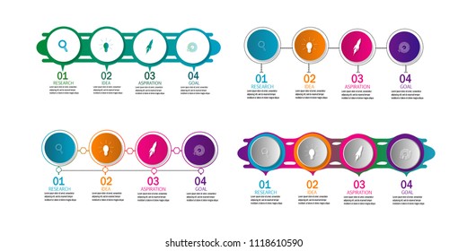 New vector infographic timeline template element.diagram.chart data.workflow.marketing.isolated on white background