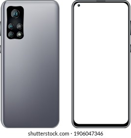 new vector mobile phone 2021 color silver 