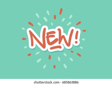 New vector premium lettering logo
