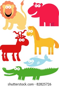 new vector set of animals 02