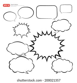 New vector speech balloon icon