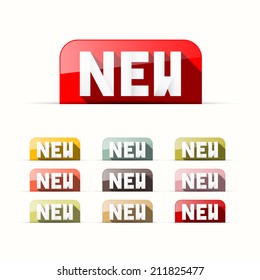 New Vector Stickers - Labels - Tags Set