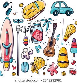 neue Sommerzeit mit Sommerartikeln