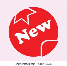 Etiqueta vectorial nueva , Icono