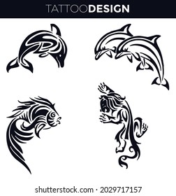 New Vector Tattoo Design Symbols