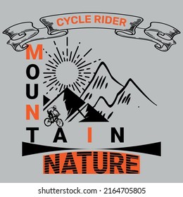 New Vector Tshirt Design, Cycle Rider Tshirt Design, Moutain Adventure Tshirt ,