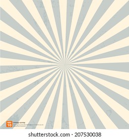 New vector Vintage blue rising sun or sun ray,sun burst retro design