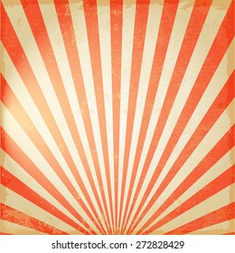 New vector Vintage Red rising sun or sun ray,sun burst retro background design