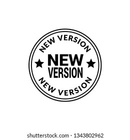New Version label - sticker,banner.