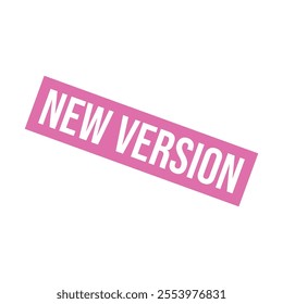 New Version Letter Rubber Stamp Template