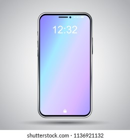 New version of modern smartphone vector