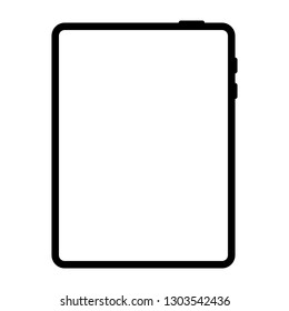 New version of premium tablet vector icon illustration.