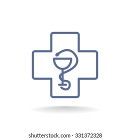 New veterinary symbol vector icon