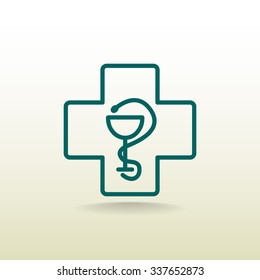 New veterinary symbol vector icon