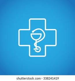 New veterinary symbol vector icon