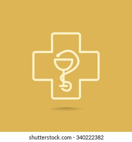 New veterinary symbol vector icon