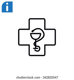 New veterinary symbol vector icon