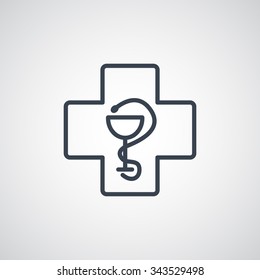 New veterinary symbol vector icon