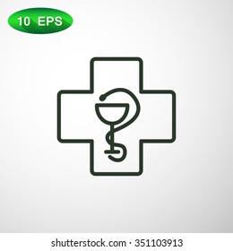 New veterinary symbol vector icon
