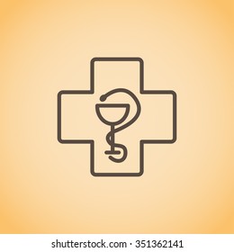 New veterinary symbol vector icon