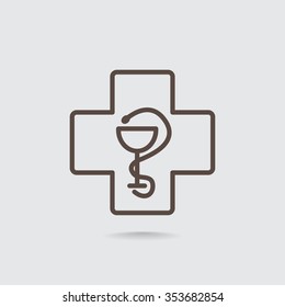 New veterinary symbol vector icon