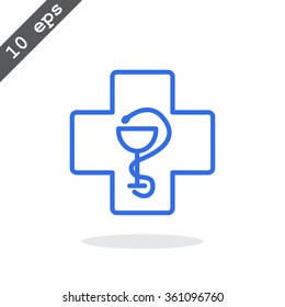 New veterinary symbol vector icon