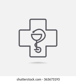 New veterinary symbol vector icon
