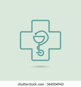 New veterinary symbol vector icon