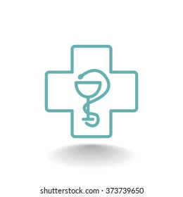 New veterinary symbol vector icon