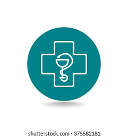 New veterinary symbol vector icon