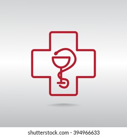 New veterinary symbol vector icon