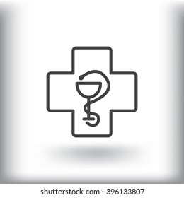 New veterinary symbol vector icon
