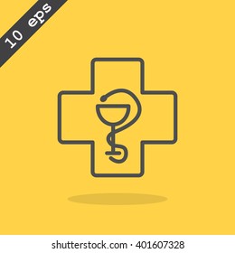 New veterinary symbol vector icon