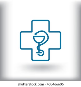 New veterinary symbol vector icon