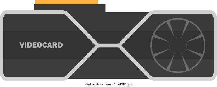 Neues Vektorsymbol der Grafikkarte